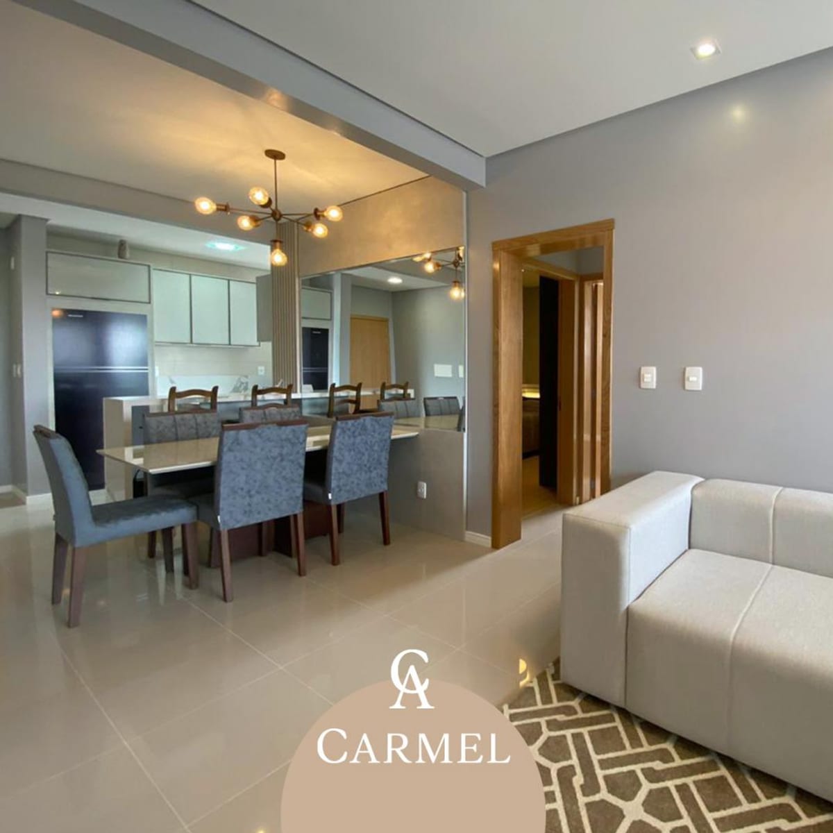 Apartamento com 73,00 m² privativos, 2 dormitórios e 1 suíte em Montenegro - Ed. Carmel
